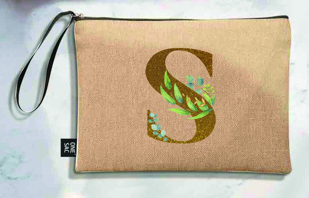 Sac à main Lettre F (Modèles variés) (25 × 18 × 1 cm)